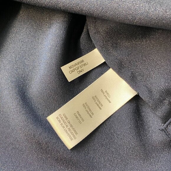 Calvin Klein Women's Navy Button-Down Long Sleeve Shirt Size S Pockets used - Picture 5 of 10